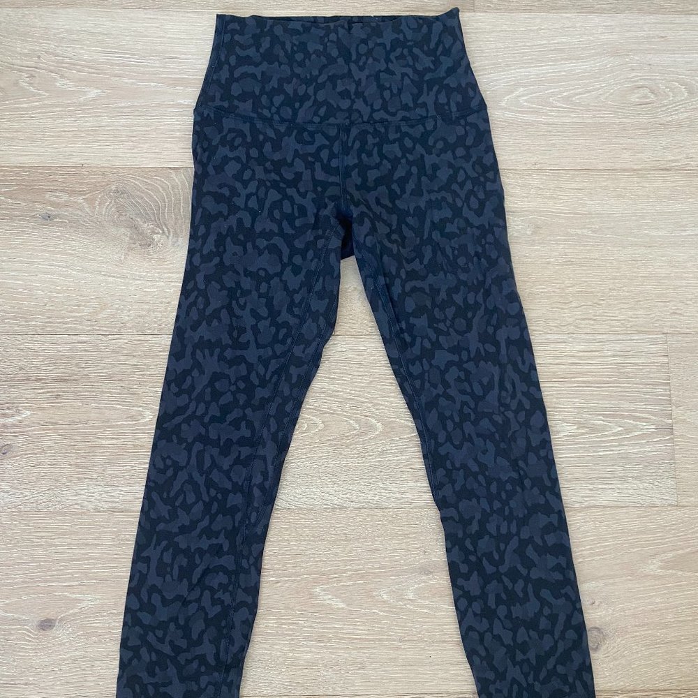 Lululemon Black Leopard Print Align Leggings